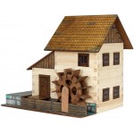 Moara de apa- Set constructie casute traditionale din lemn